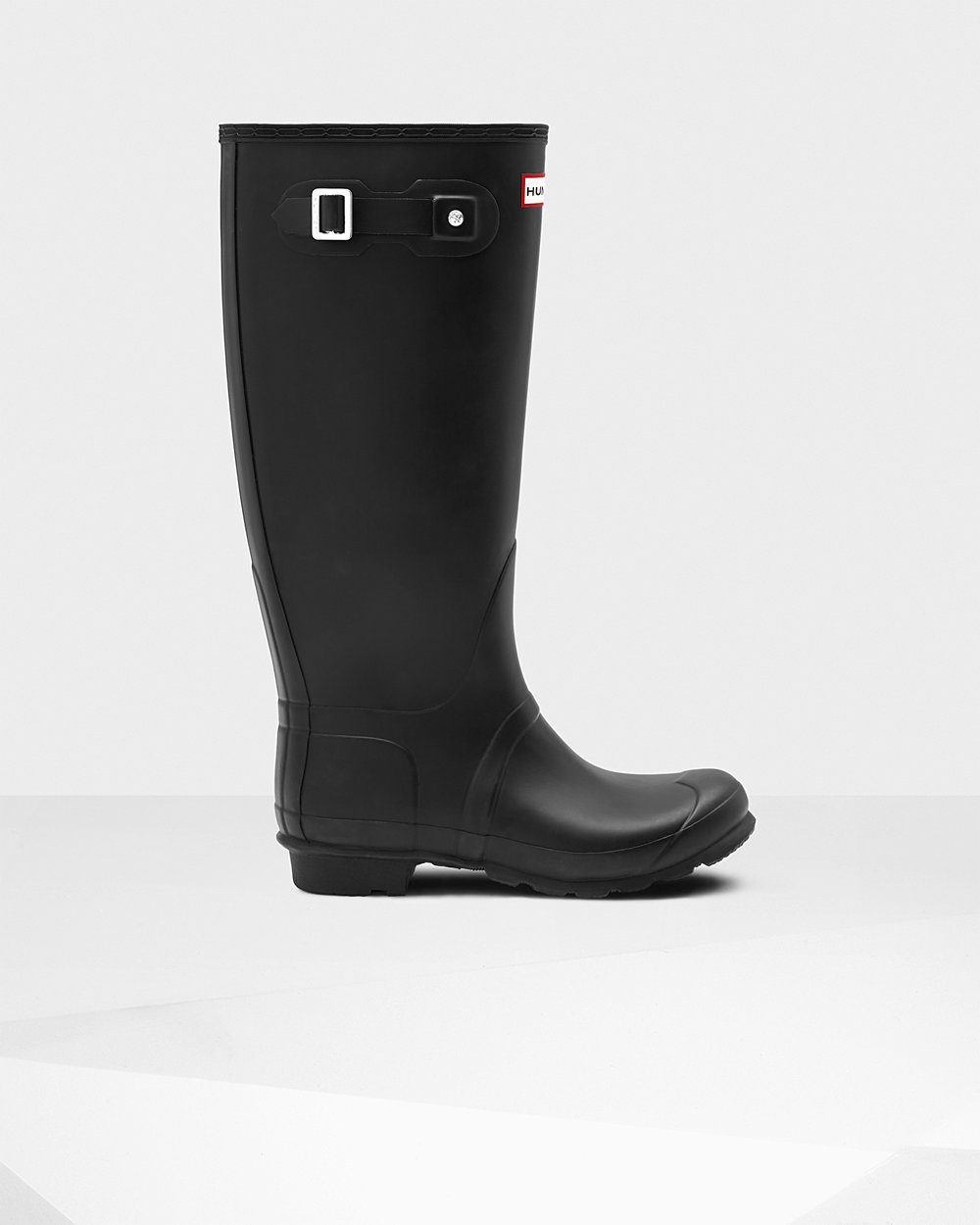 Hunter Original Tall Leg Wide Fit Rain Boots - Shop Online Womens Black - CEGOUT681